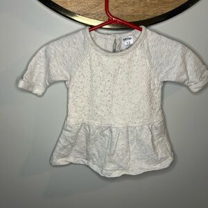 6 for $10 Kids Lace Front Gray Top Carters 12 Months